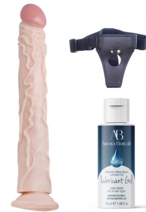 Belden Balamal Kayganlatrc Set Noctis 34,5cm Realistik Dildo No:7